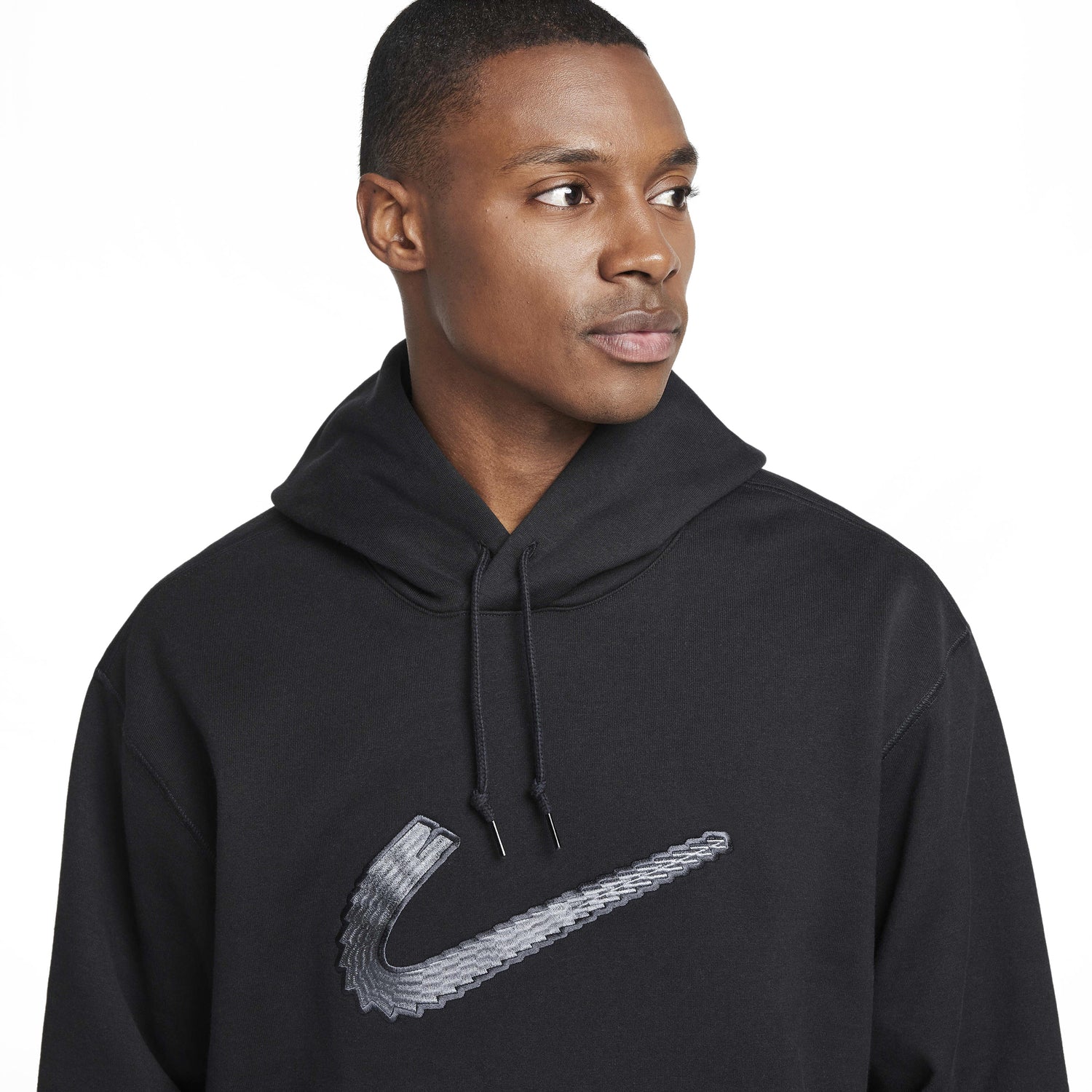 SB SKATE HOODIE BLACK / WHITE