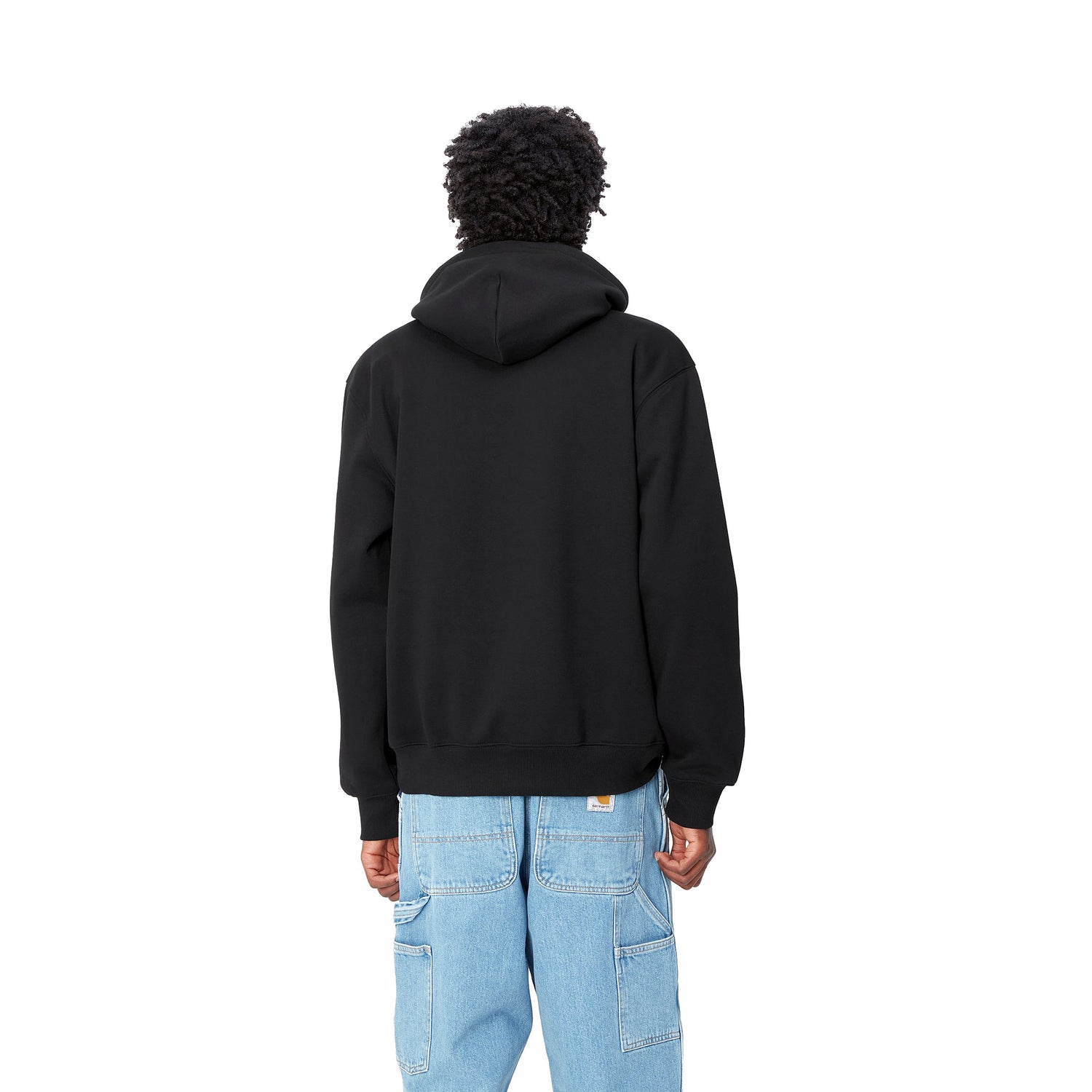HOODED CARHARTT SWEAT BLACK / WHITE