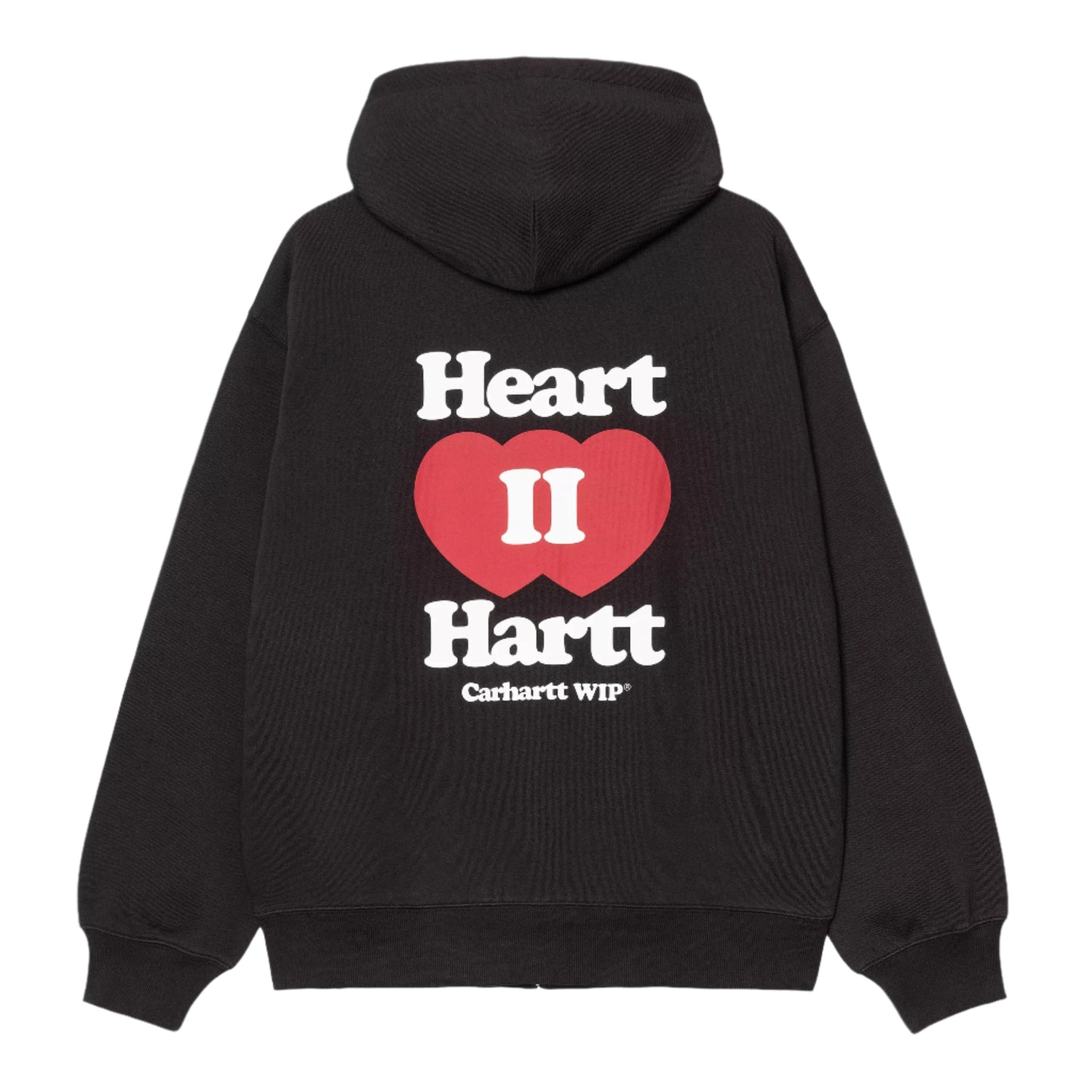 HOODED HEART II HARTT SWEAT JACKET BLACK