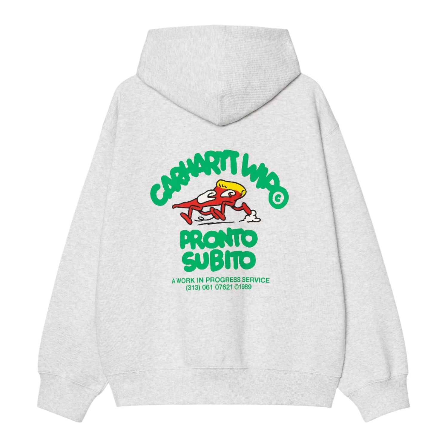 HOODED PRONTO SWEAT JACKET ASH HEATHER