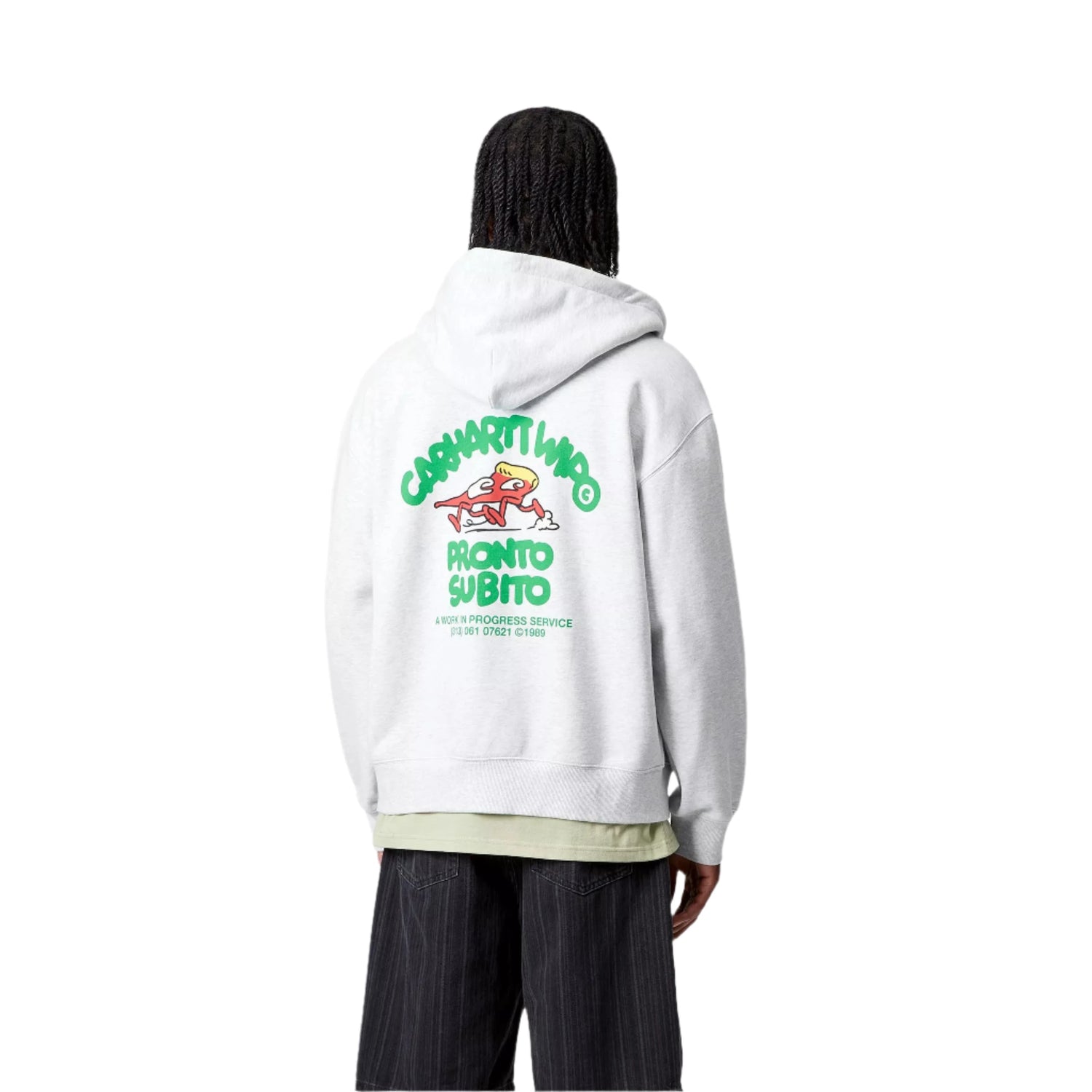HOODED PRONTO SWEAT JACKET ASH HEATHER