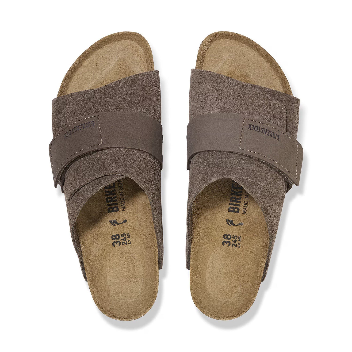 KYOTO CONCRETE GRAY SUEDE LEATHER / NUBUCK