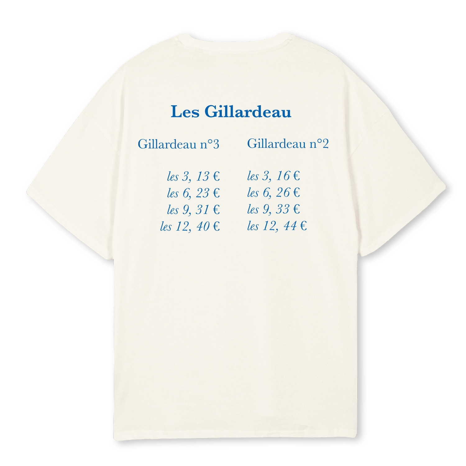 LES GILARDEAU TEE CREAM