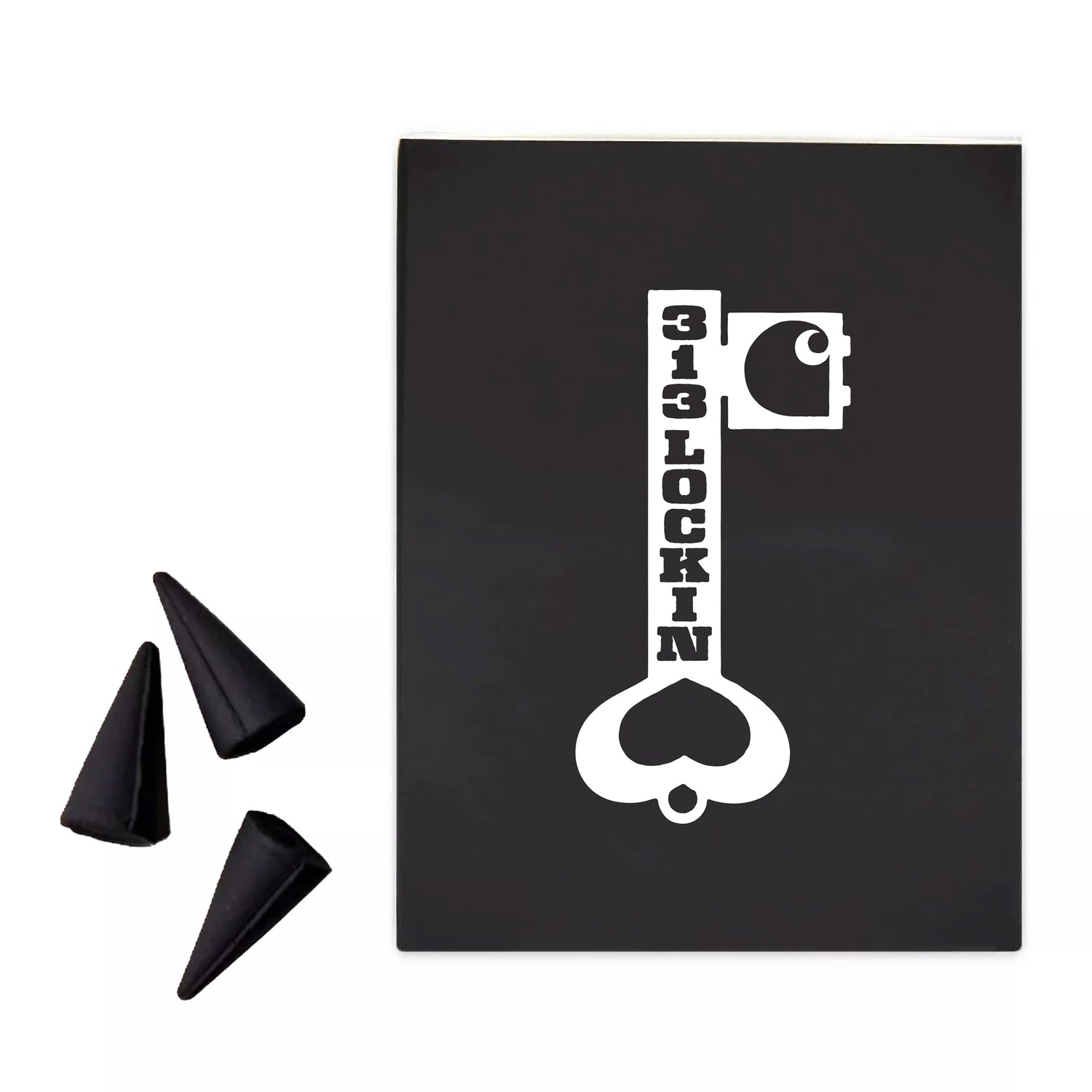 LOCKED CONE INCENSE WHITE / BLACK