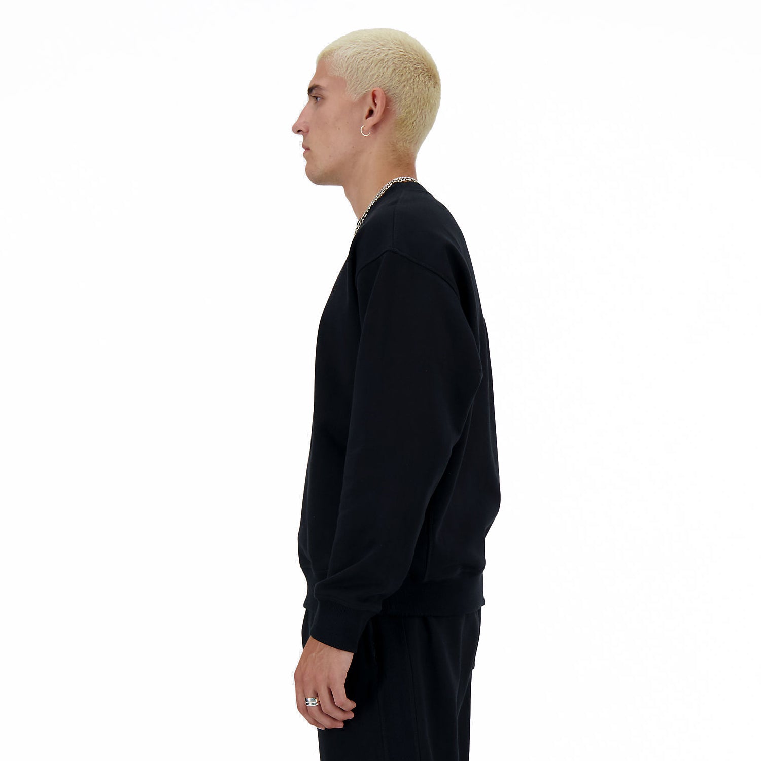 ATHLETICS FRENCH TERRY CREW BLACK
