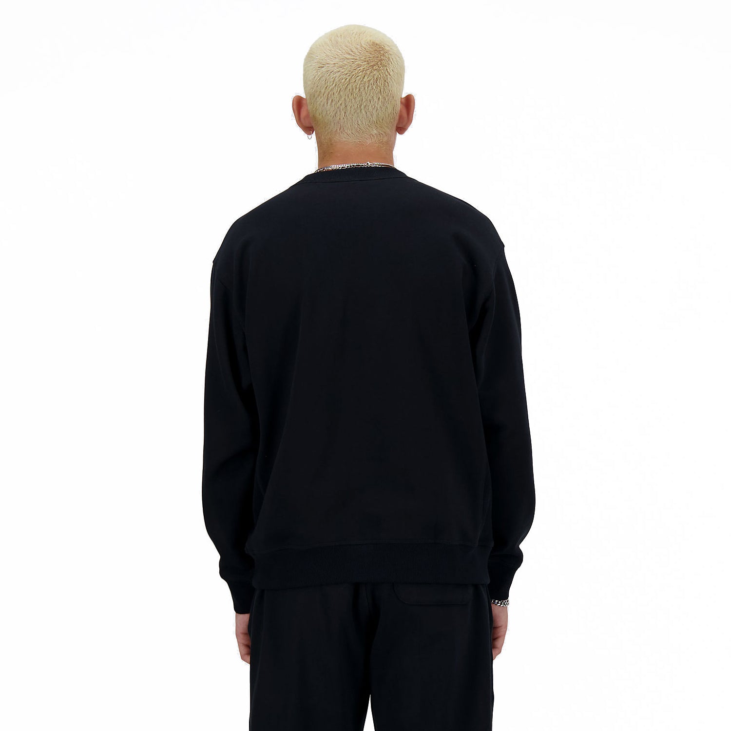 ATHLETICS FRENCH TERRY CREW BLACK