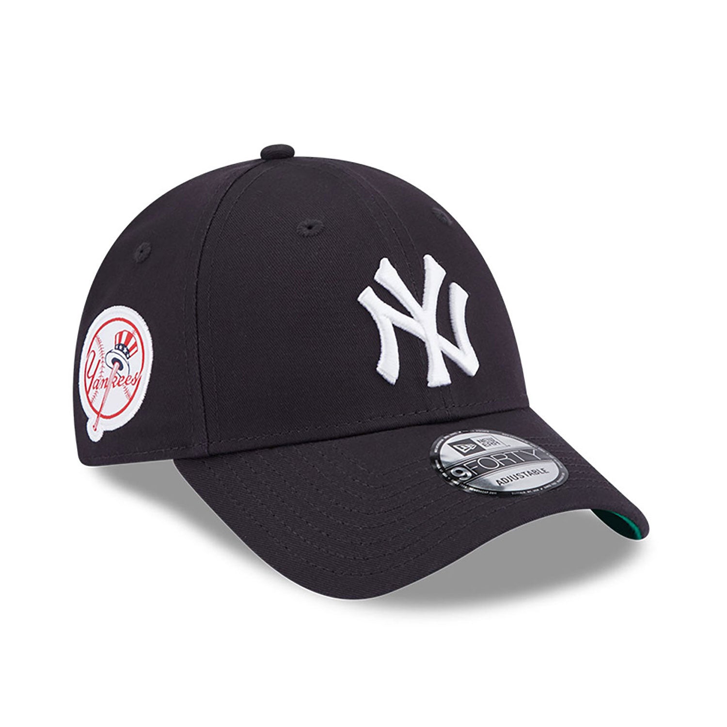 9FORTY NEW YORK YANKEES TEAM SIDE PATCH SNAPBACK NAVY WHITE