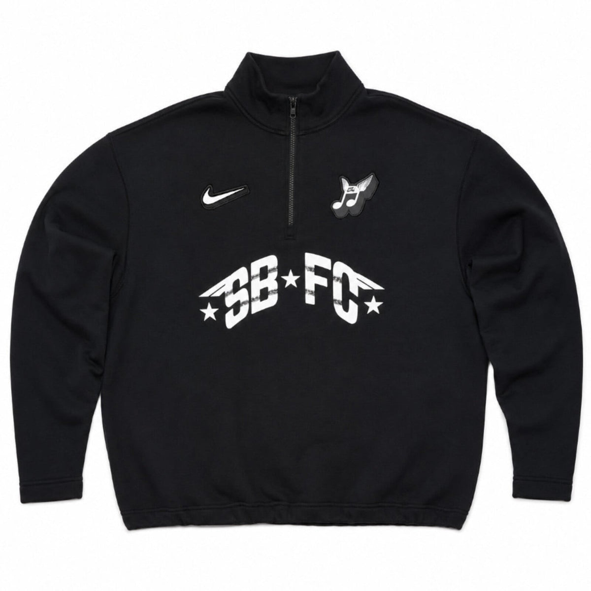 SB SKATE HALF-ZIP CREW BLACK