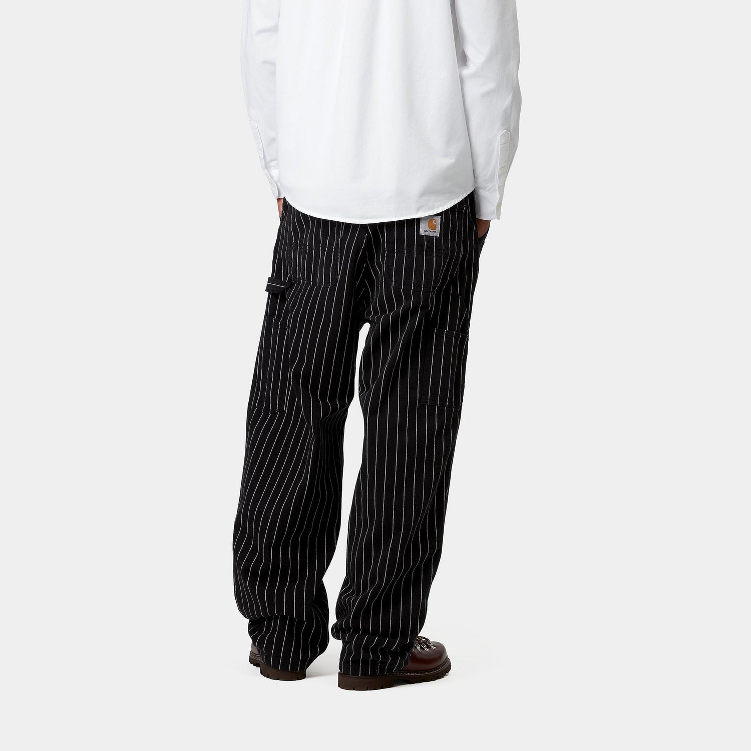 OG SINGLE KNEE PANT SEATON STRIPE BLACK / WAX RINSED