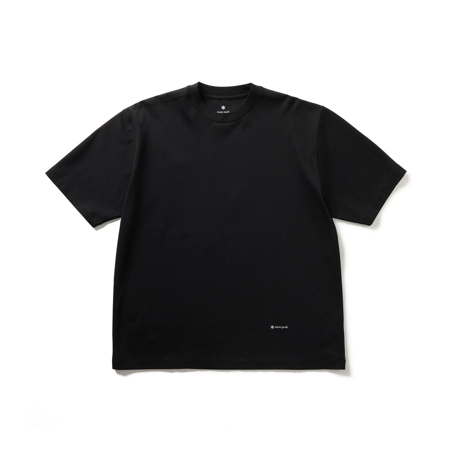 ORGANIC COTTON MERCERIZED T-SHIRT BLACK