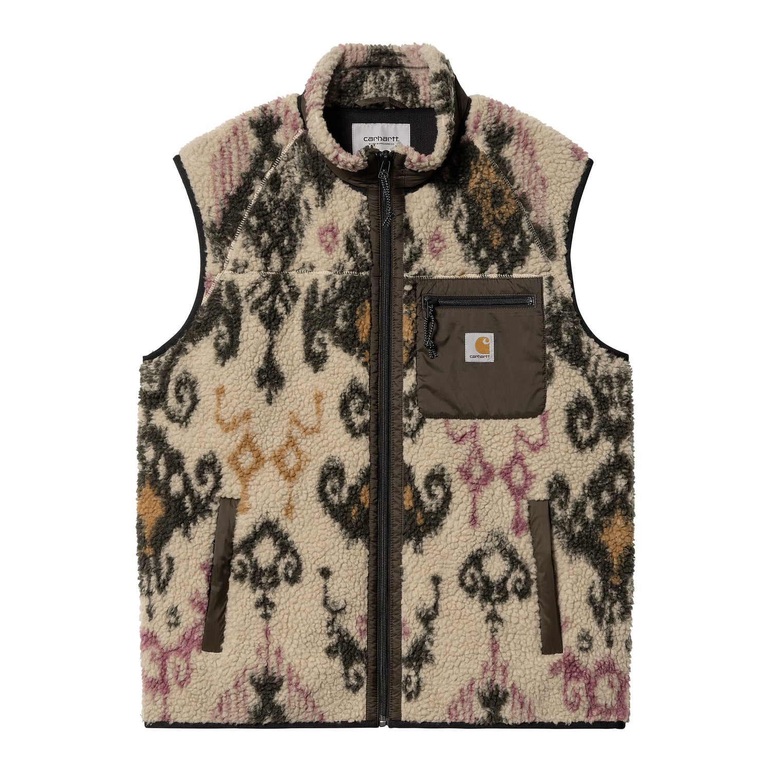 PRENTIS VEST LINER BARU JACQUARD, WALL / CYPRESS