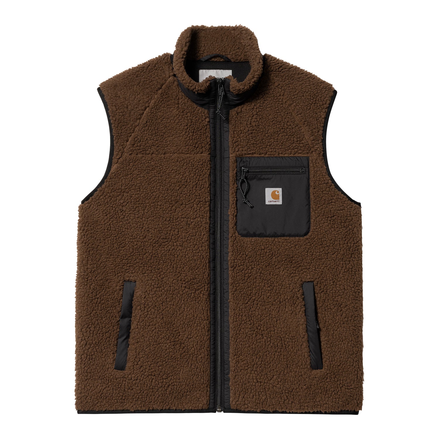PRENTIS VEST LINER DEEP H BROWN / BLACK