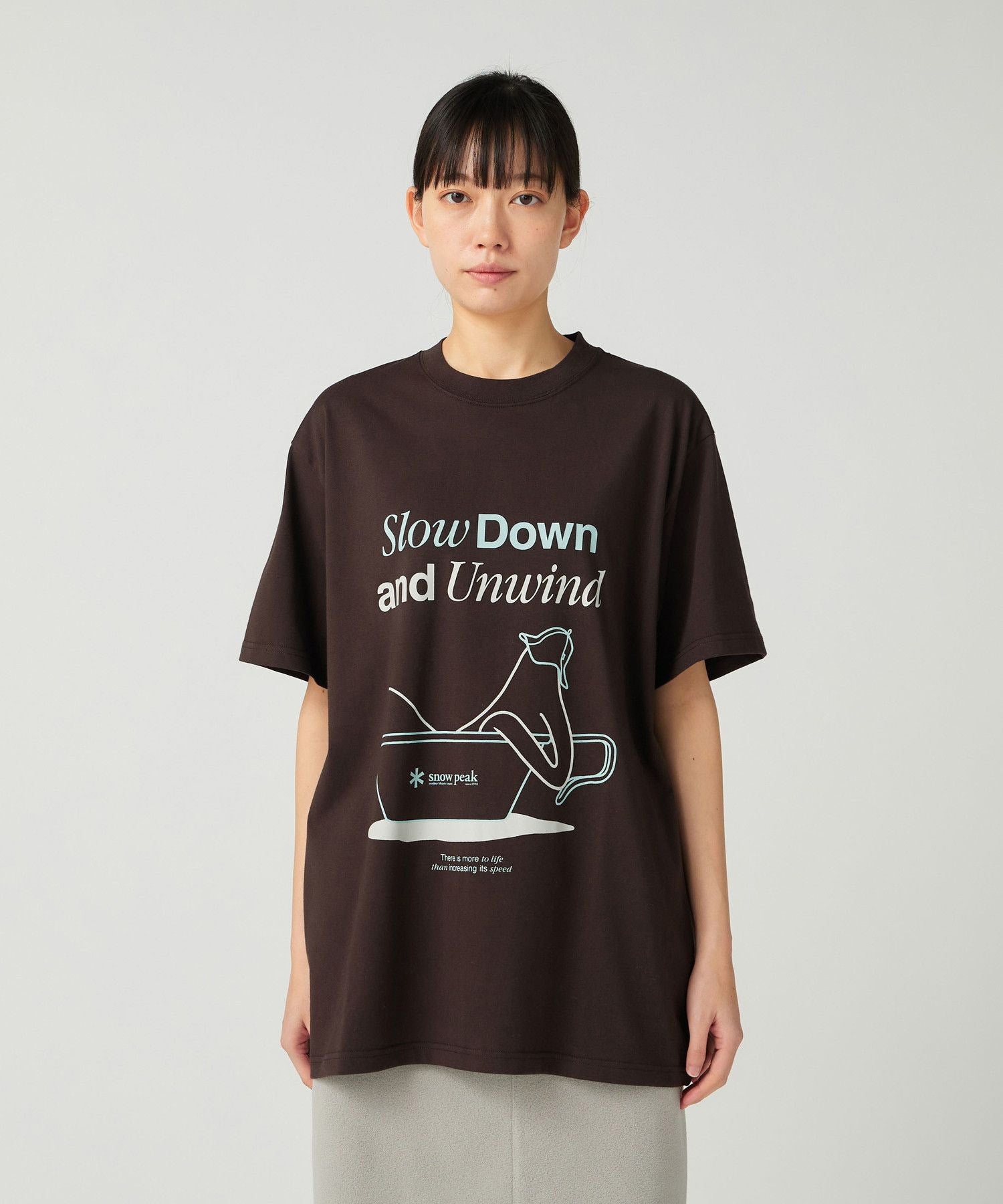 RELAXATION T-SHIRT DARK BROWN