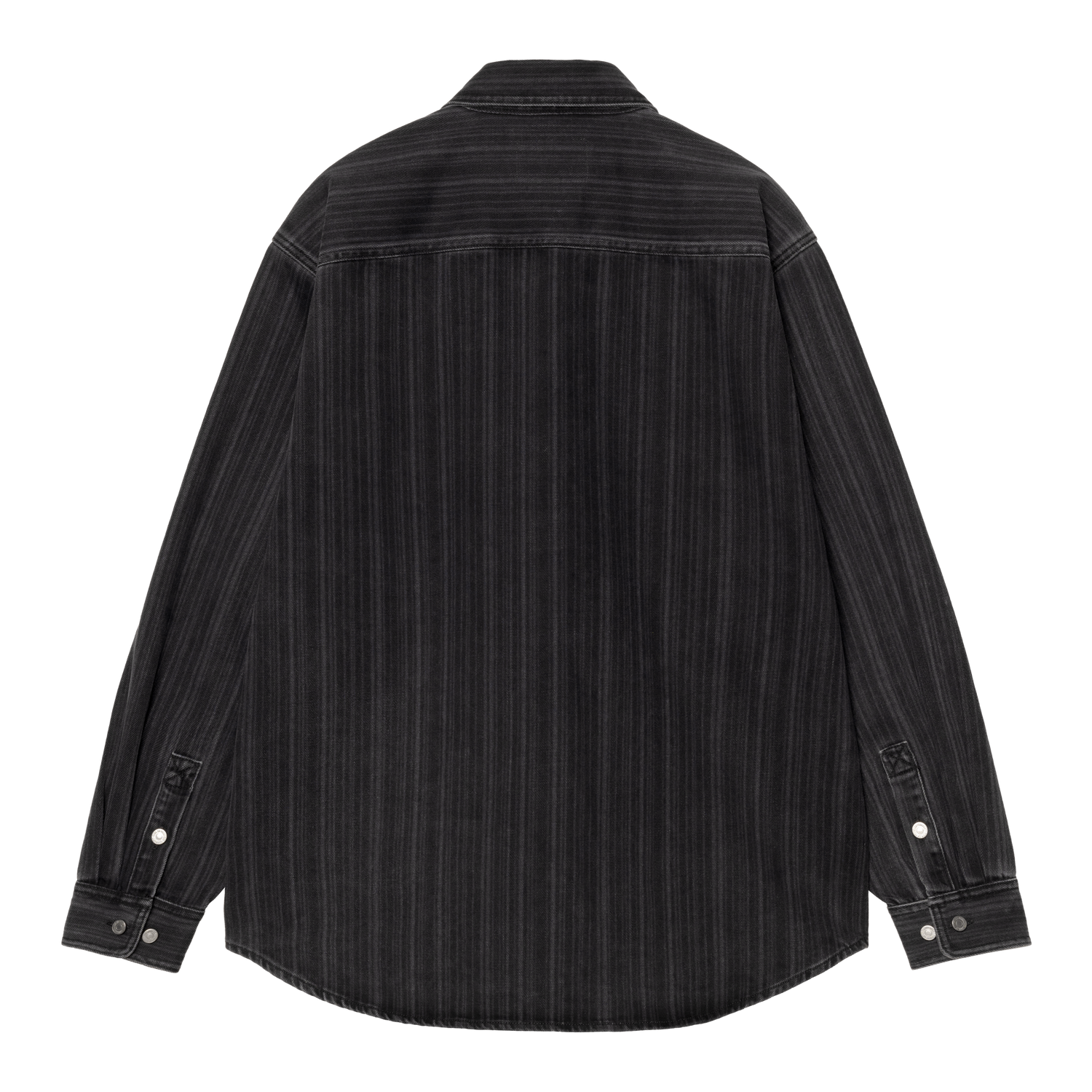 RYLAN SHIRT JAC RYLAN STRIPE BLACK STONE WASHED