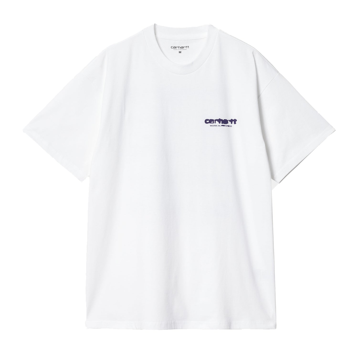 S/S INK BLEED T-SHIRT WHITE / TYRIAN