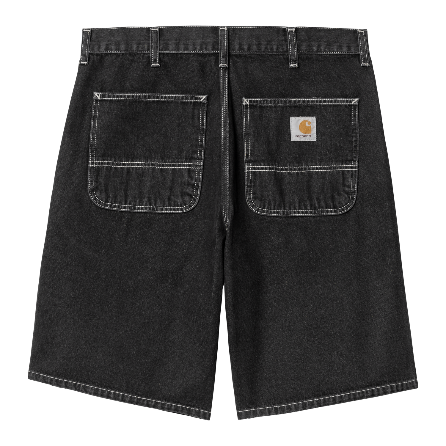 SIMPLE SHORT BLACK STONE WASHED