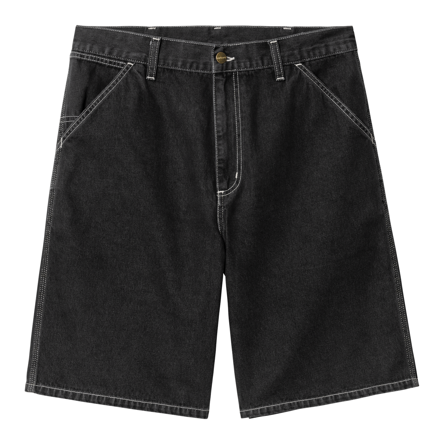 SIMPLE SHORT BLACK STONE WASHED