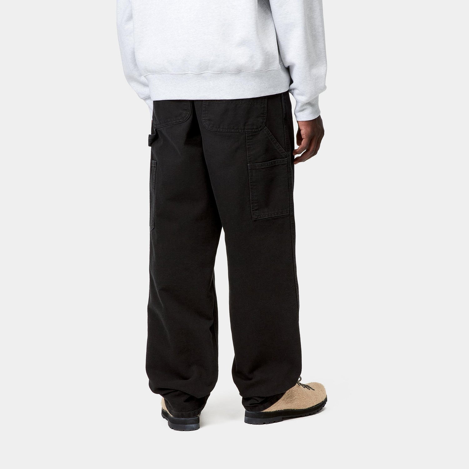 SINGLE KNEE PANT BLACK STONE CANVAS