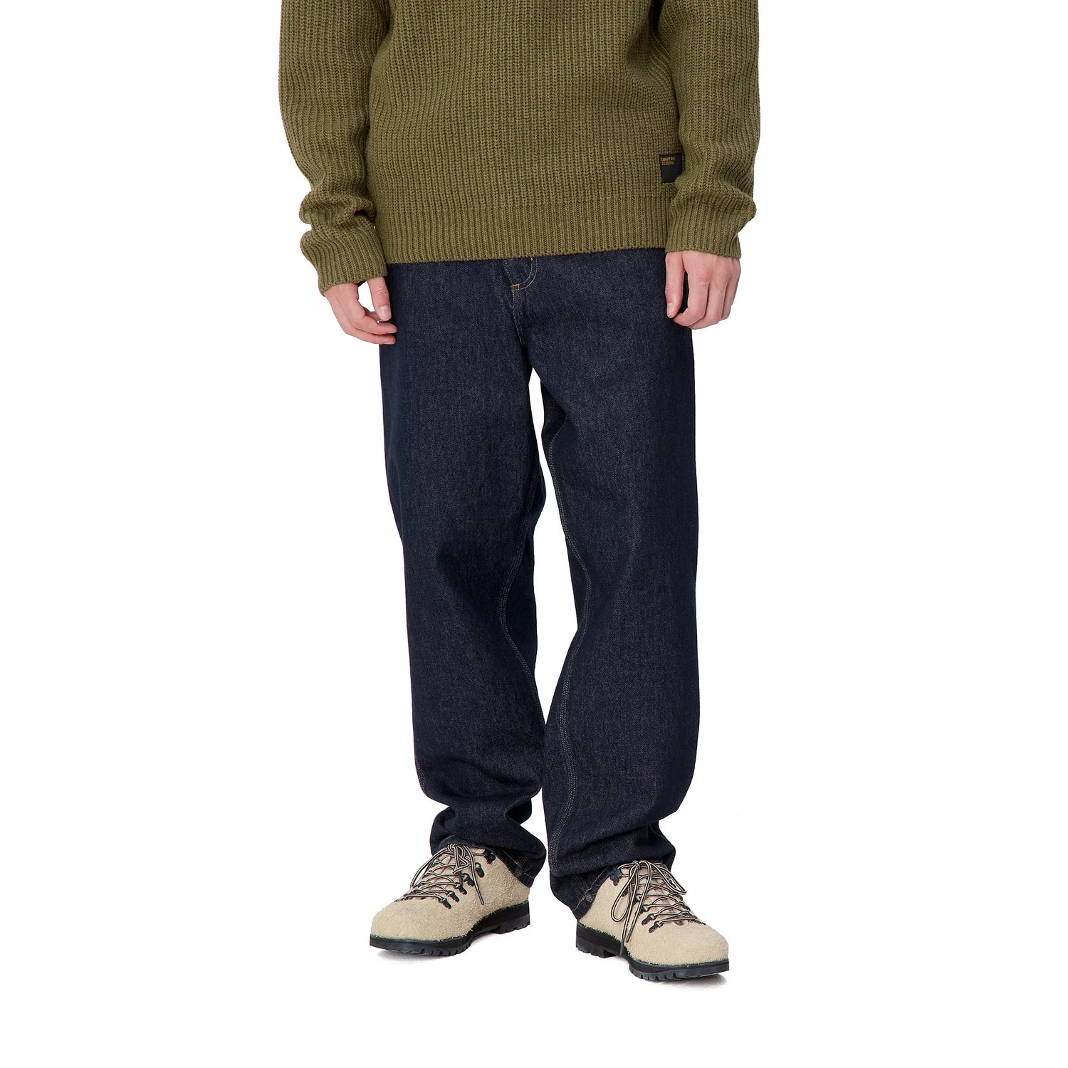 SINGLE KNEE PANT BLUE RINSED