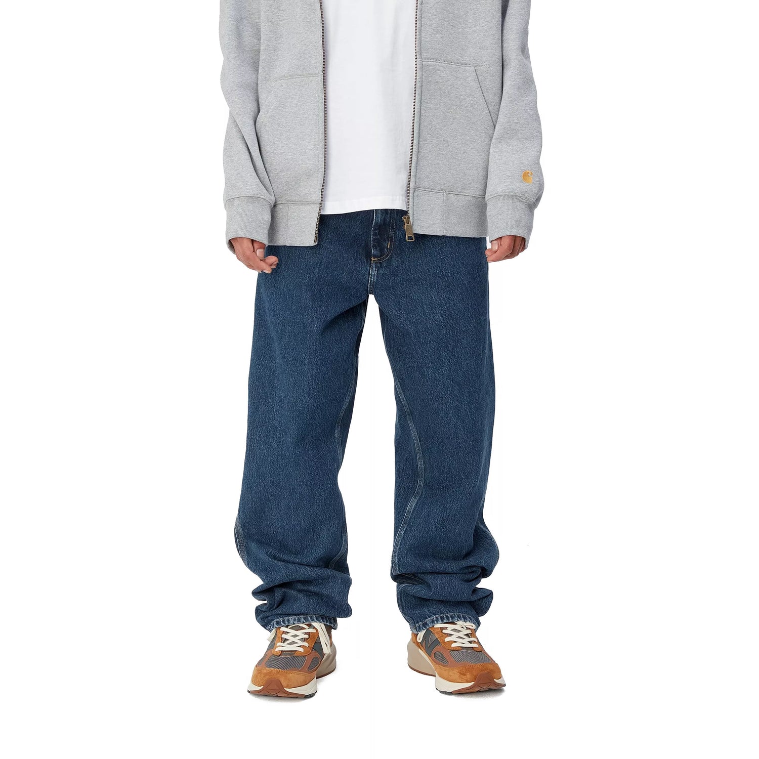 SINGLE KNEE PANT BLUE STONE WASHED