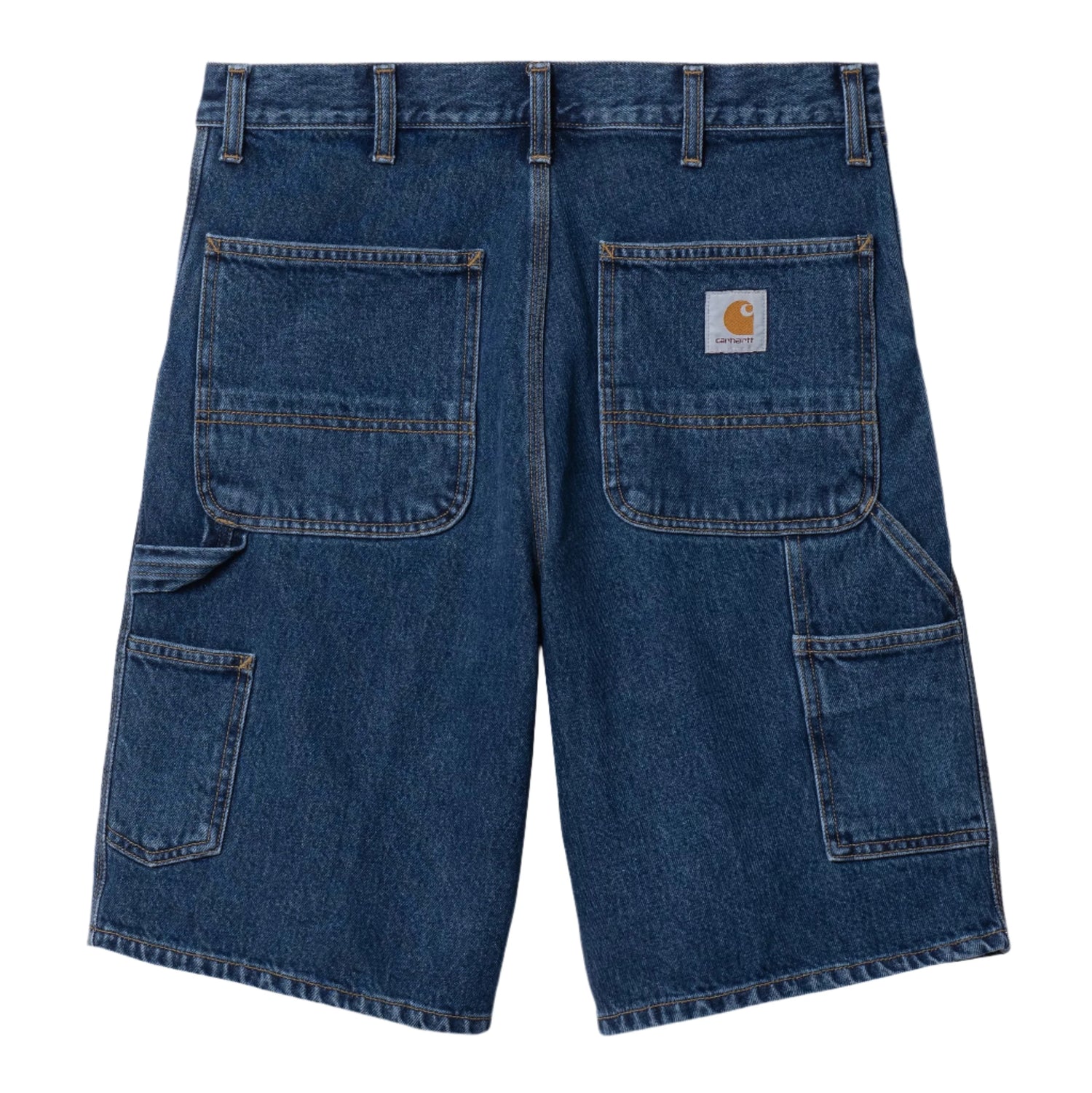 SINGLE KNEE SHORT BLUE STONE WASHED