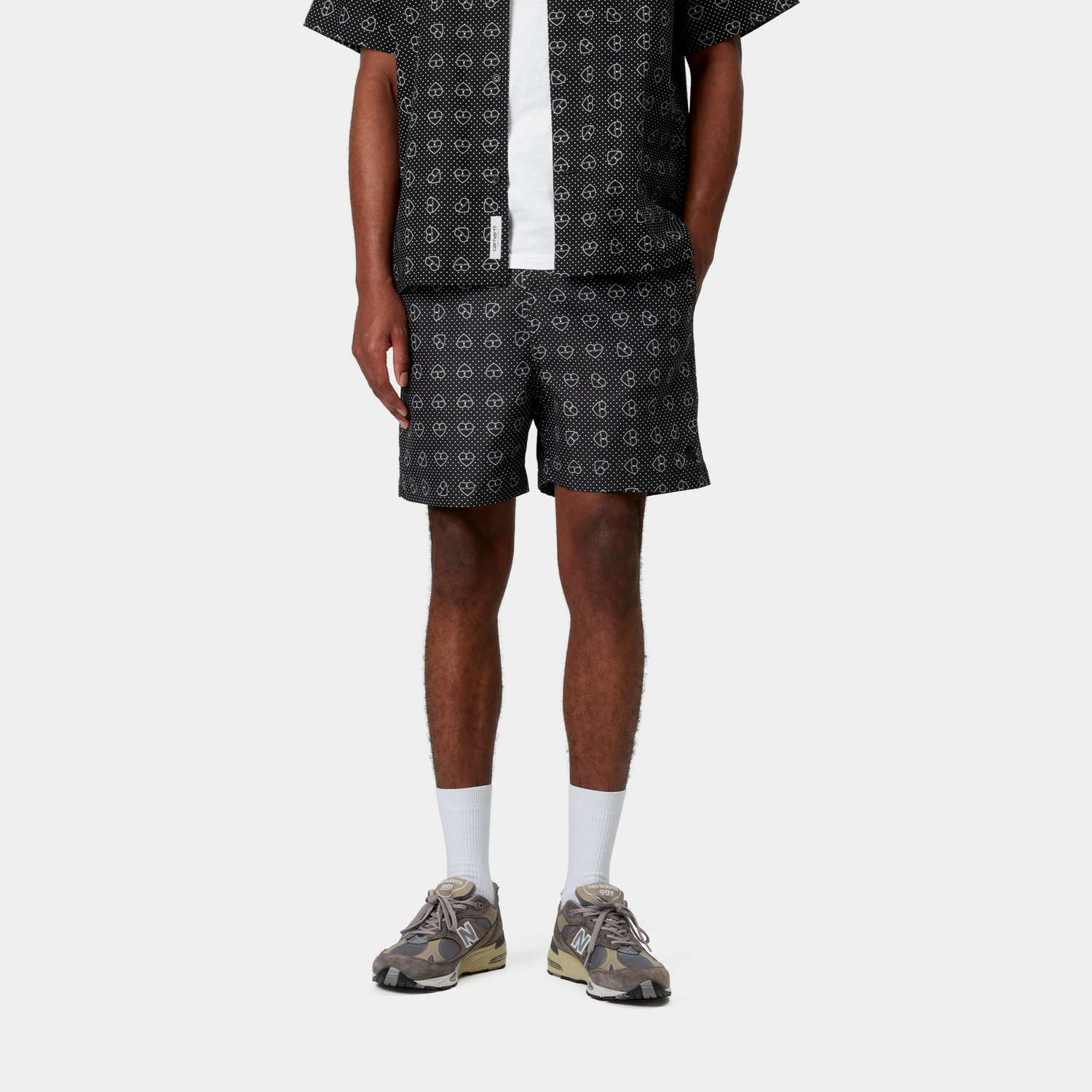 SLATER SWIM TRUNKS FUROSHIKI PRINT / BLACK
