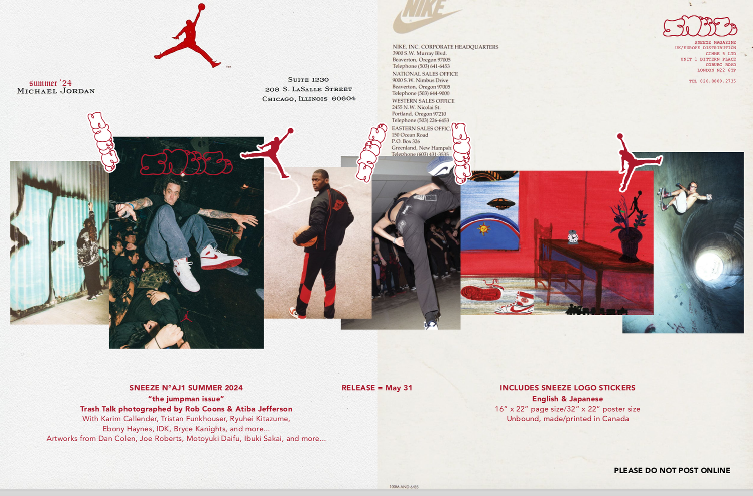 SNEEZE NO. AJ1 “THE JUMPMAN ISSUE