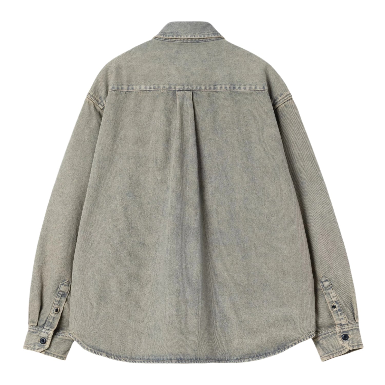 TIGAN SHIRT JAC BLUE / LEATHER GARMENT DYED
