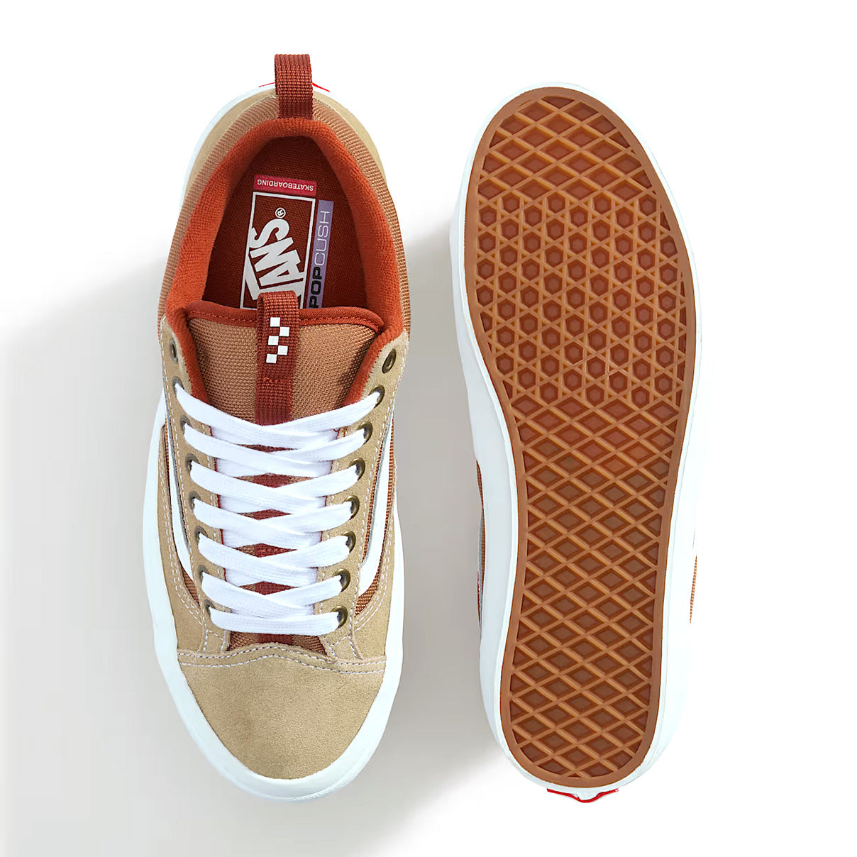 SKATE OLD SKOOL 36 + KHAKI / BURNT ORANGE