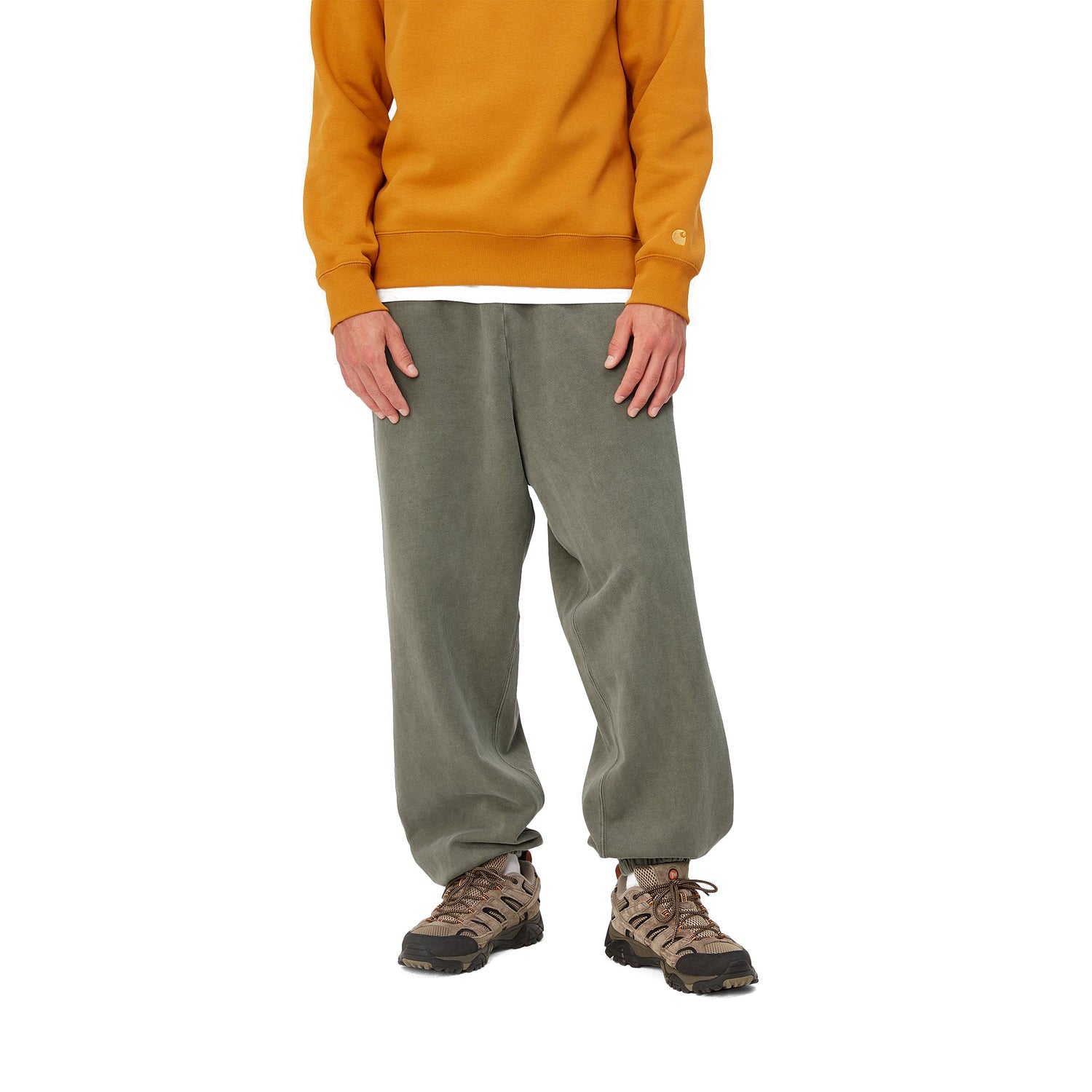VISTA GRAND SWEAT PANT SMOKE GREEN GARMENT DYED