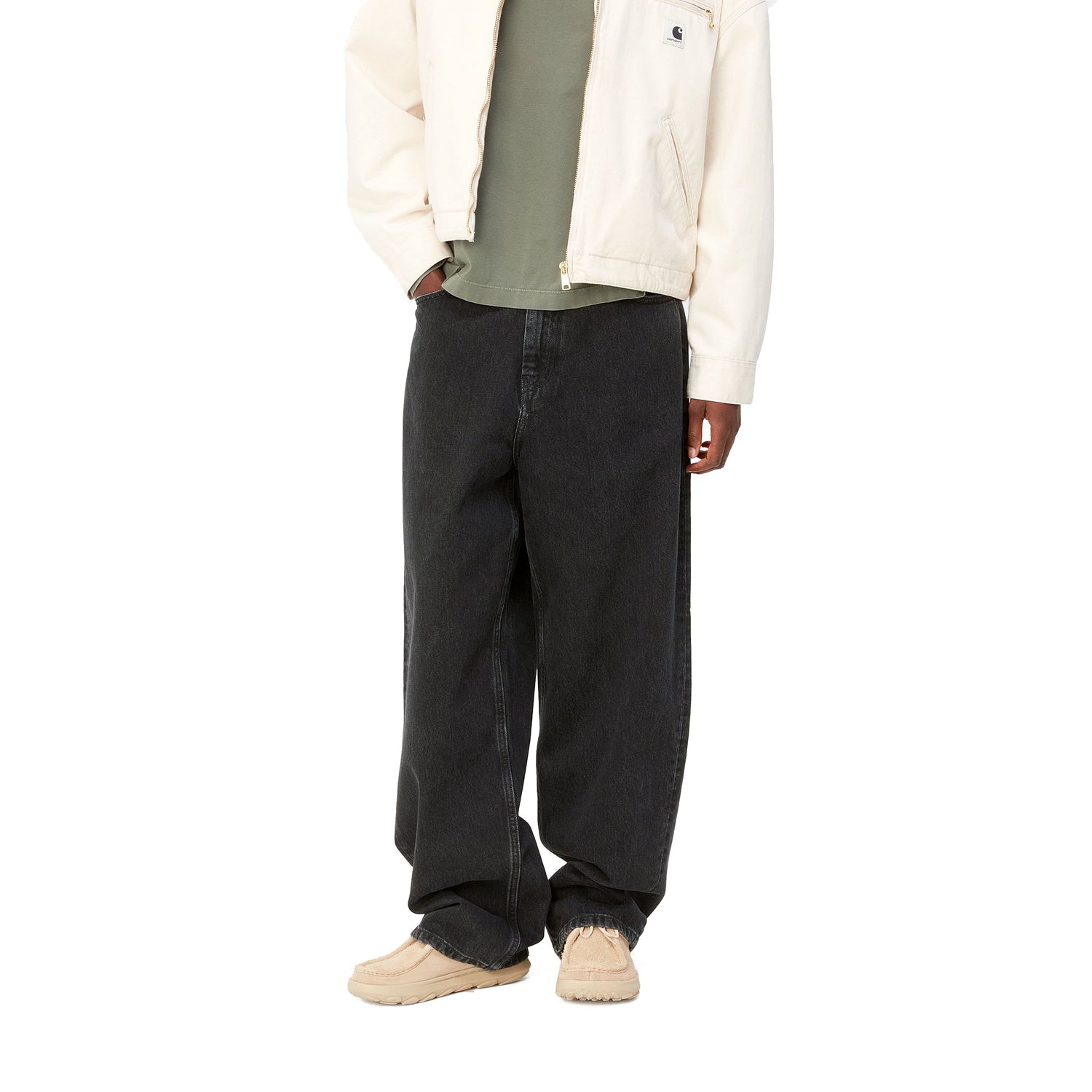 W' BRANDON PANT BLACK STONE WASHED