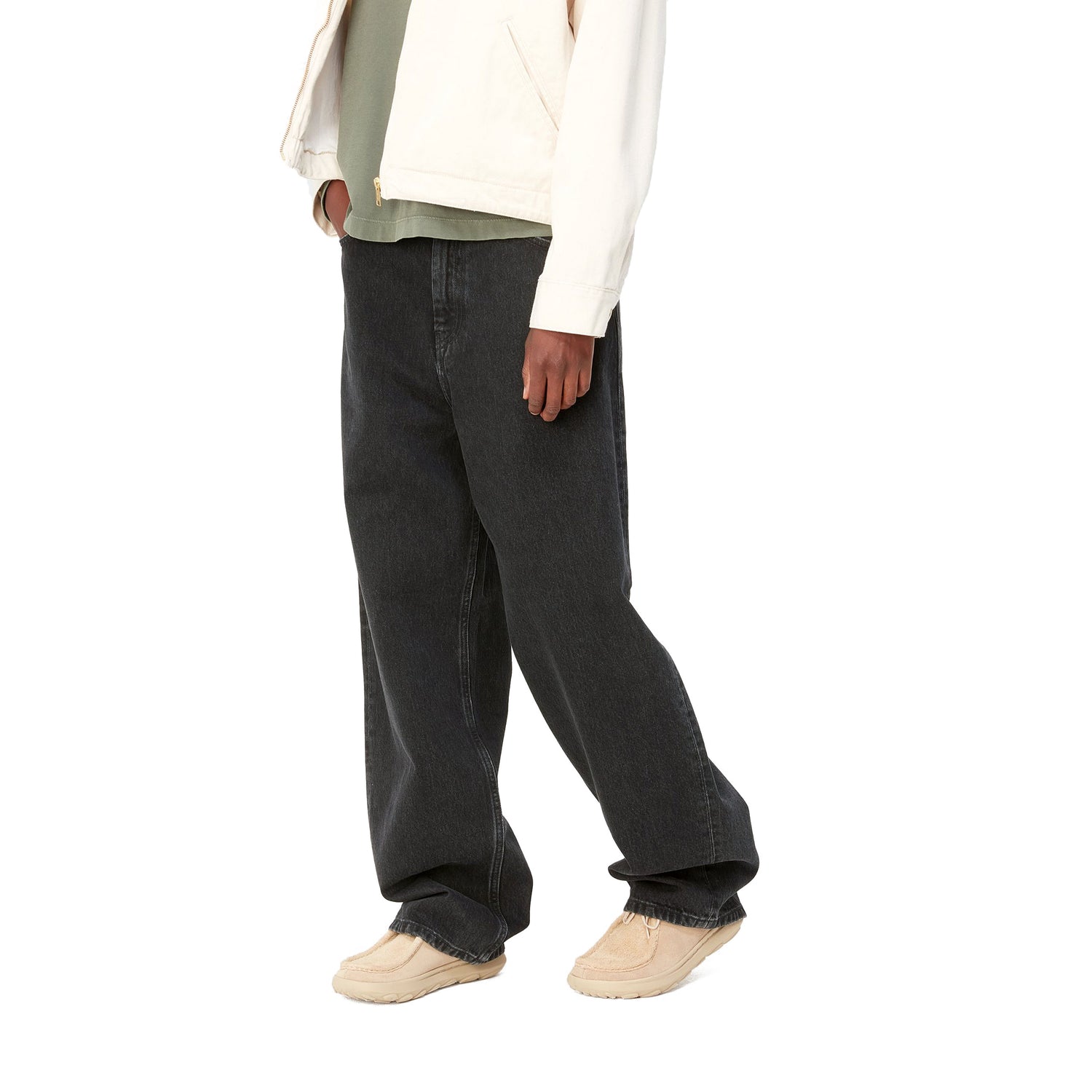 W' BRANDON PANT BLACK STONE WASHED