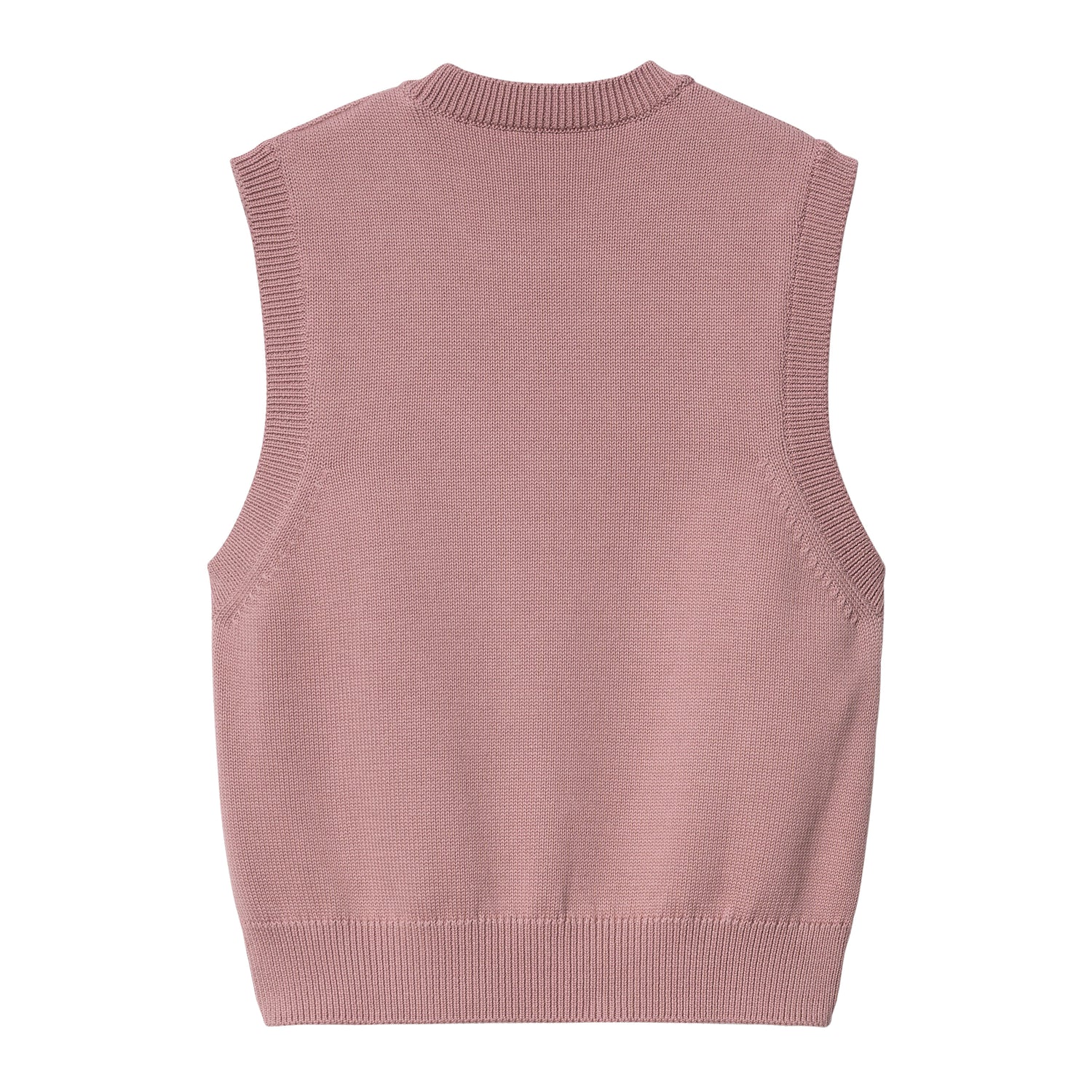 W' CHESTER VEST SWEATER GLASSY PINK