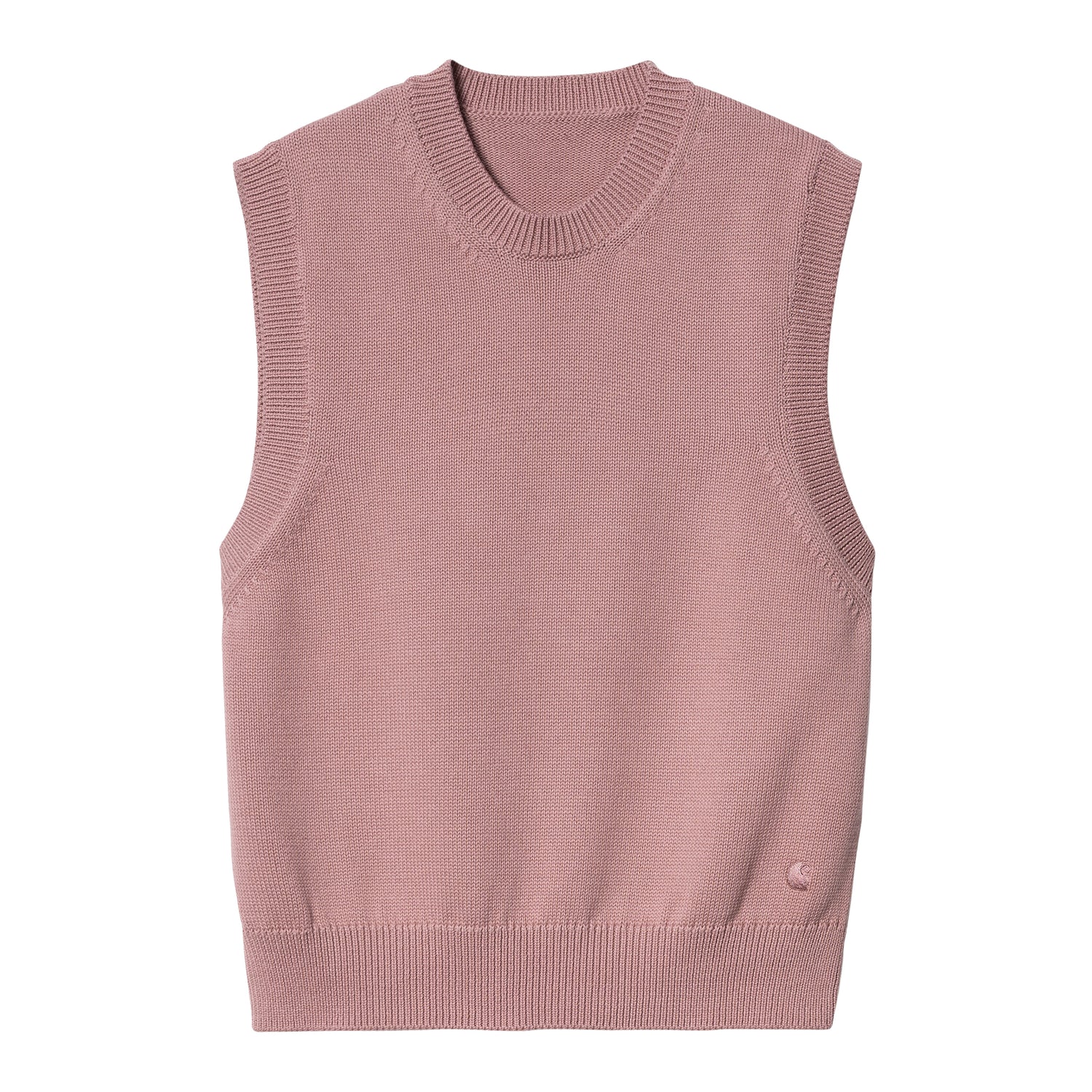 W' CHESTER VEST SWEATER GLASSY PINK