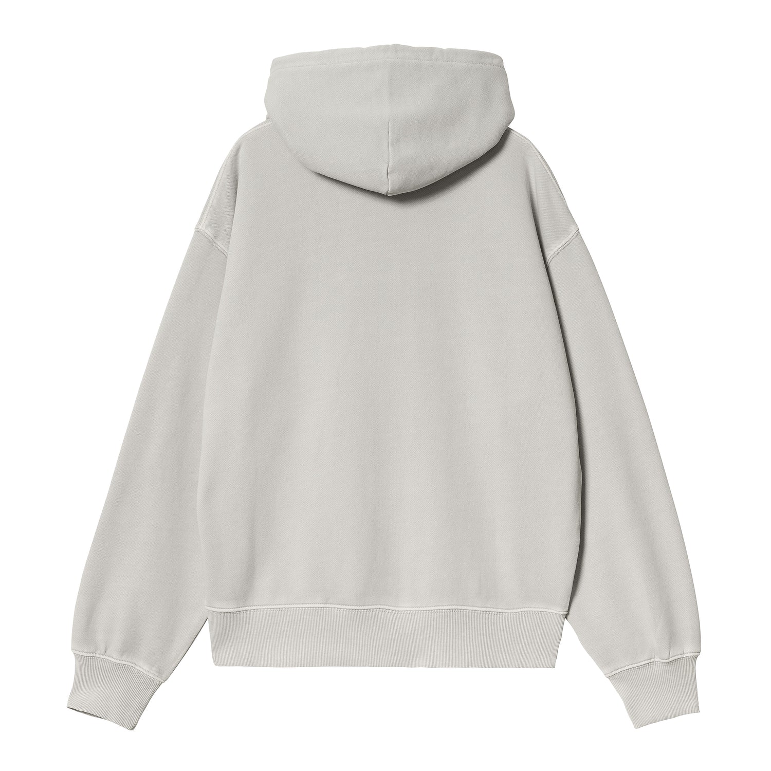 W' HOODED NELSON SWEAT SONIC SILVER GARMENT DYED