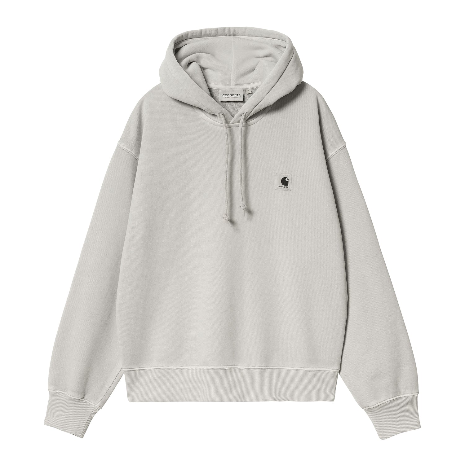W' HOODED NELSON SWEAT SONIC SILVER GARMENT DYED