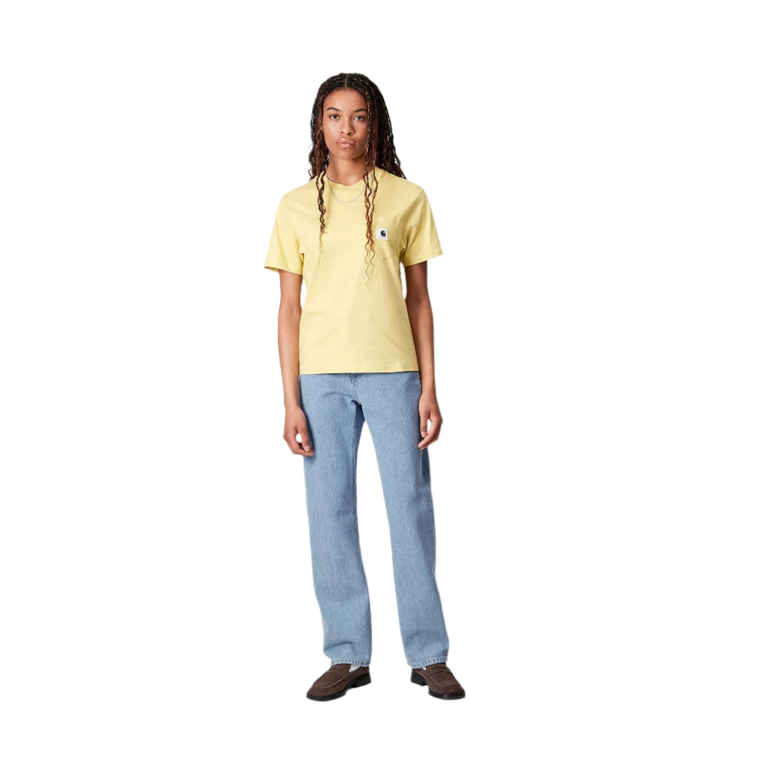 W' NOXON PANT BLUE STONE BLEACHED