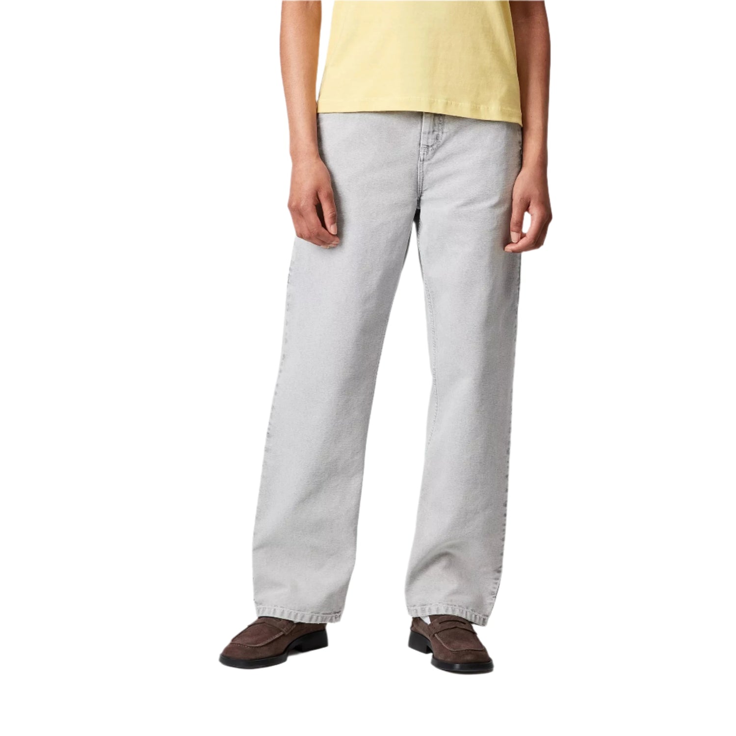 W' PIERCE PANT STRAIGHT BLACK CHALK WASH