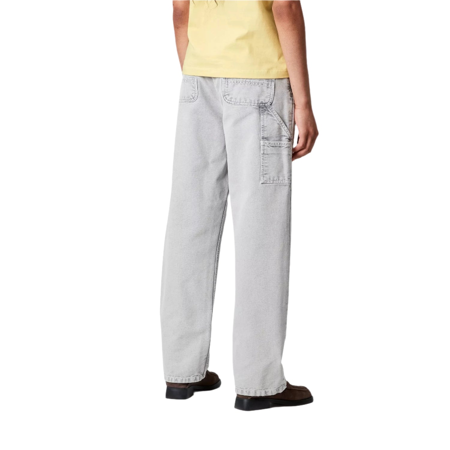 W' PIERCE PANT STRAIGHT BLACK CHALK WASH