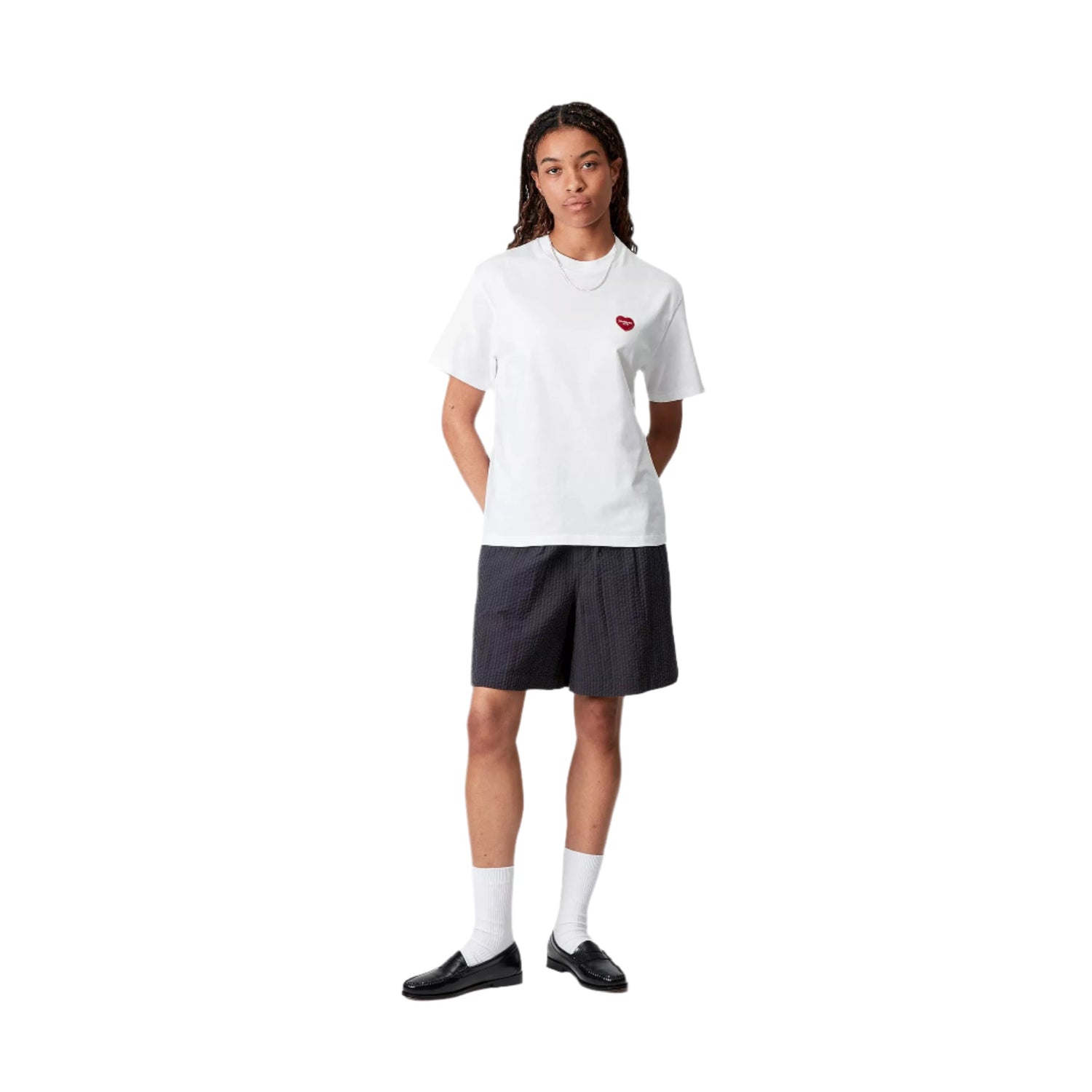 W' S/S HEART II HARTT T-SHIRT WHITE