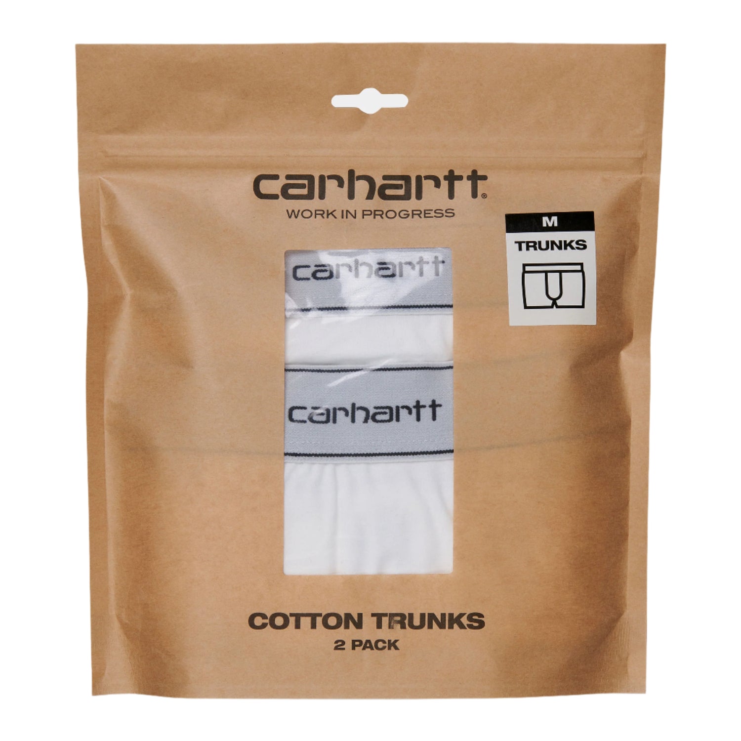 COTTON TRUNKS WHITE + WHITE
